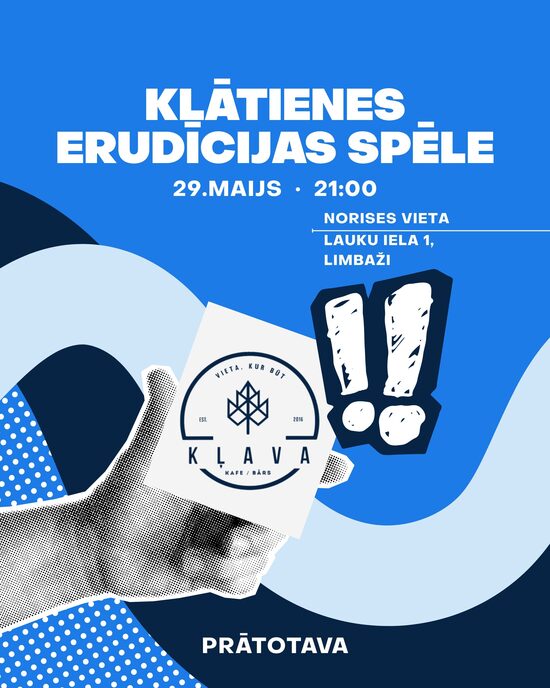 29. maijs - MIX ERUDĪCIJAS SPĒLE LIMBAŽOS