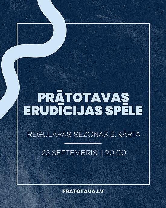 25. septembris - 3. sezonas 2. kārtas spēle ONLINE